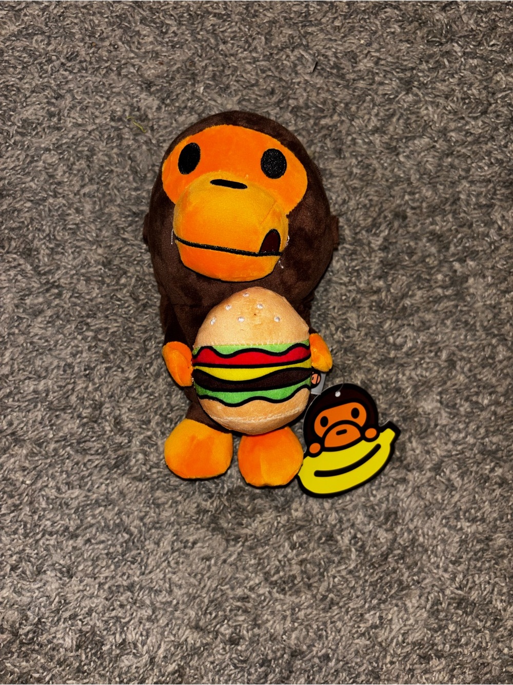 Baby Milo Plush Cell Phone Bag Pouch Burger NWT